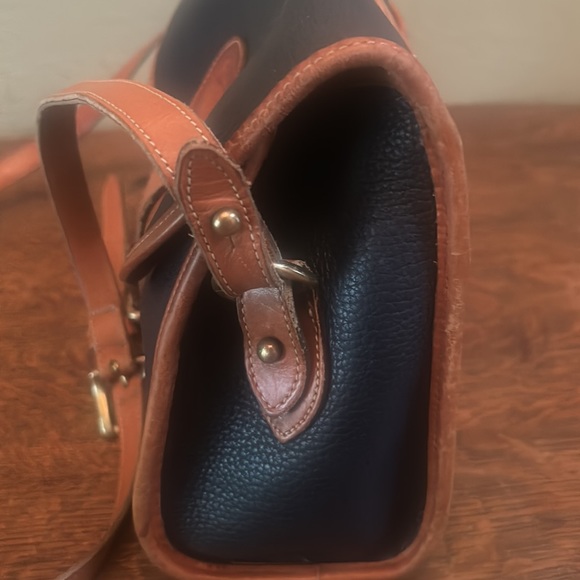 Dooney & Bourke Vintage Essex Navy All Weather Leather Shoulder Bag - Picture 7 of 16